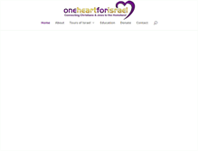 Tablet Screenshot of oneheartforisrael.com